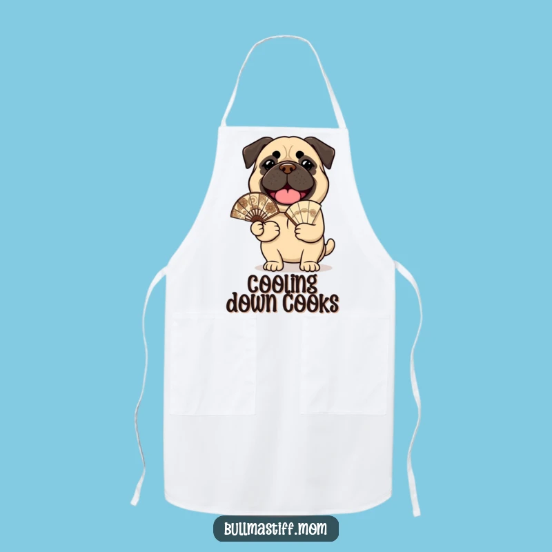 Funny Bullmastiff Apron: Cheerful Fan, Hilarious Kitchen Gift