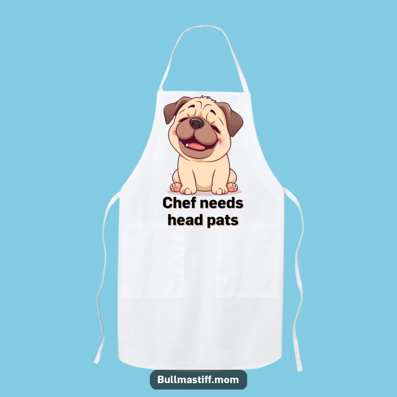 Funny Happy Bullmastiff Apron - Scratch Bliss Kitchen Wear, a Hilarious Dog Lover Gift