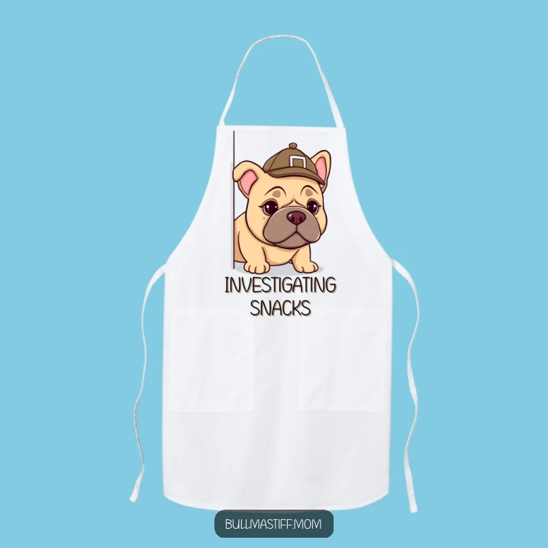 Funny Bullmastiff Detective Apron - Cook Up Laughs in the Kitchen Gift