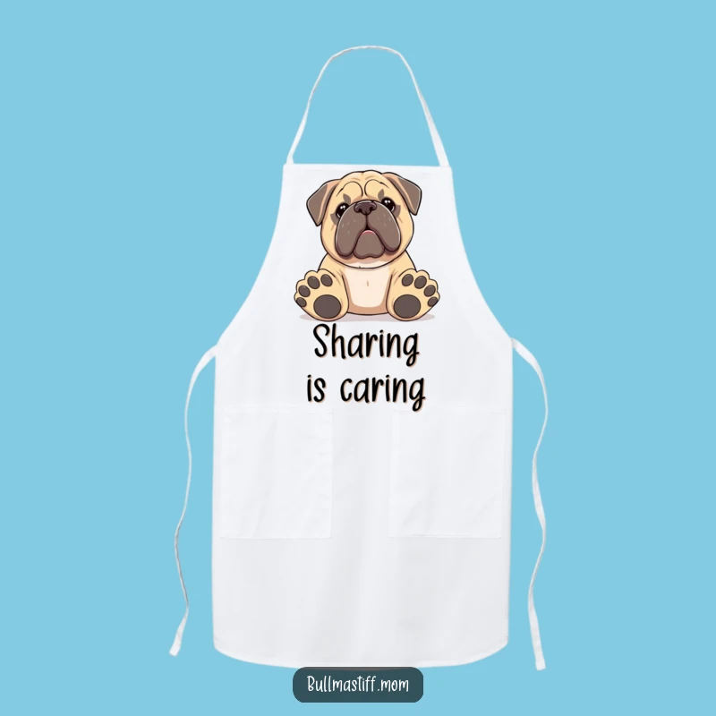 Funny Big Paws Bullmastiff Apron: Playful Chef Dog Lover Kitchenwear, Humorous Gift!