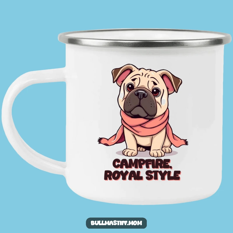 Funny Regal Bullmastiff Camping Mug: Durable Dog Lover Cup