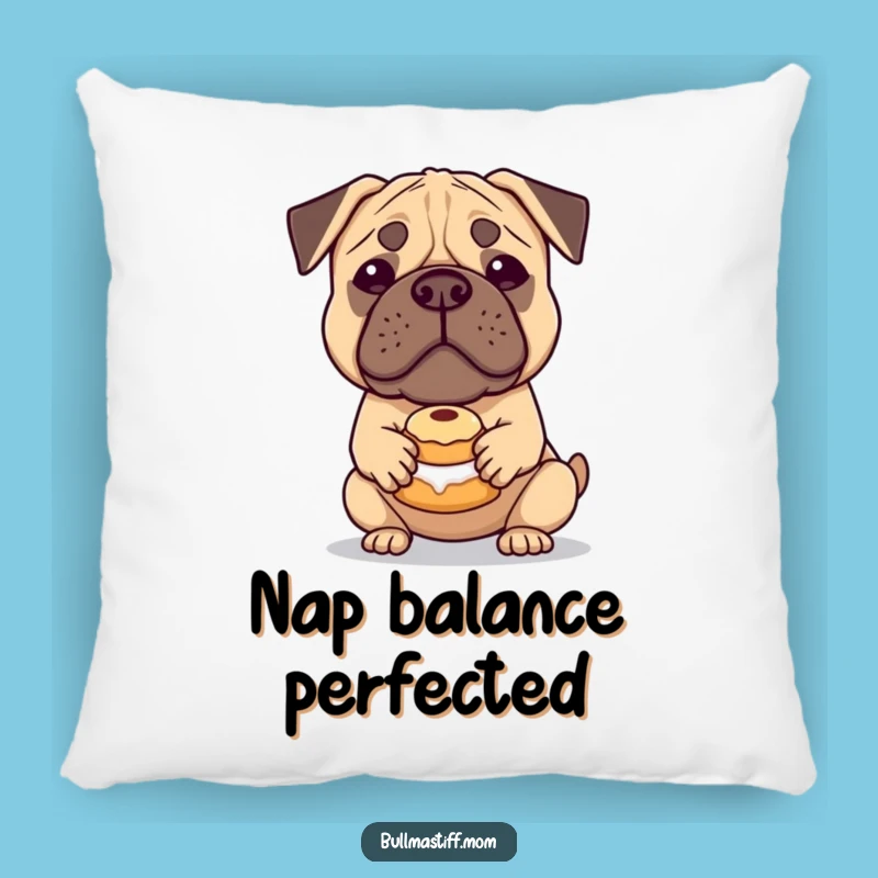 Funny Bullmastiff Pastry Pillow: Cozy Canine Comfort, Hilarious Funny Gift