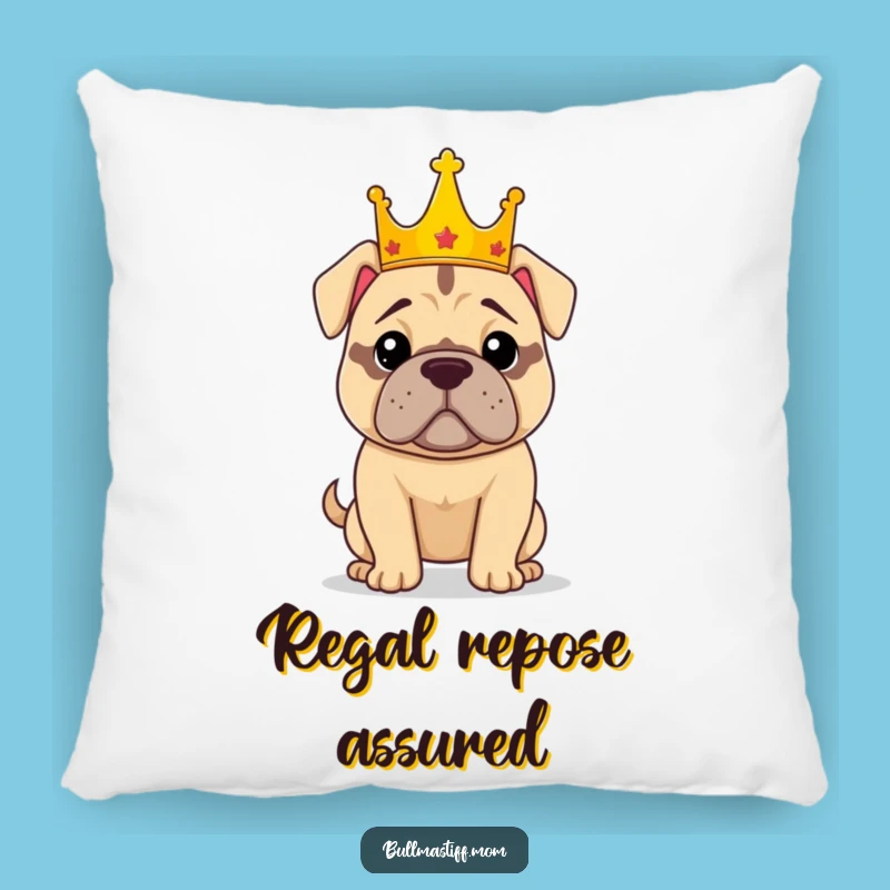 Funny Royal Bullmastiff Dog Pillow: Regal Comfort for Your Home!