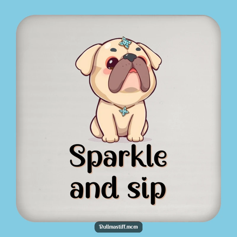 Funny Kawaii Bullmastiff Brooch Coaster: Cute Decor, Adorable Funny Gift