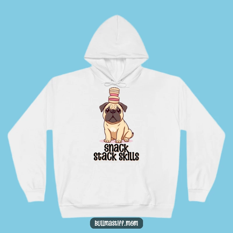 Cozy Funny Bullmastiff Macaron Hoodie: Warmth Meets Canine Comedy