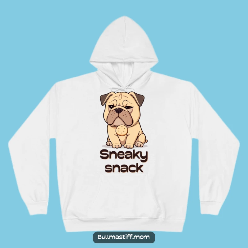 Cozy Funny Sly Bullmastiff Tea Biscuit Hoodie: Warmth Meets Canine Mischief