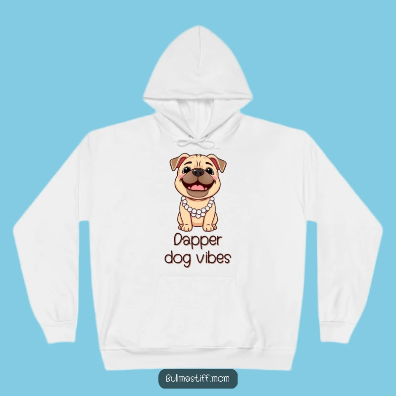 Funny Bullmastiff Pearl Necklace Hoodie - Cozy Style & Hilarious Pup