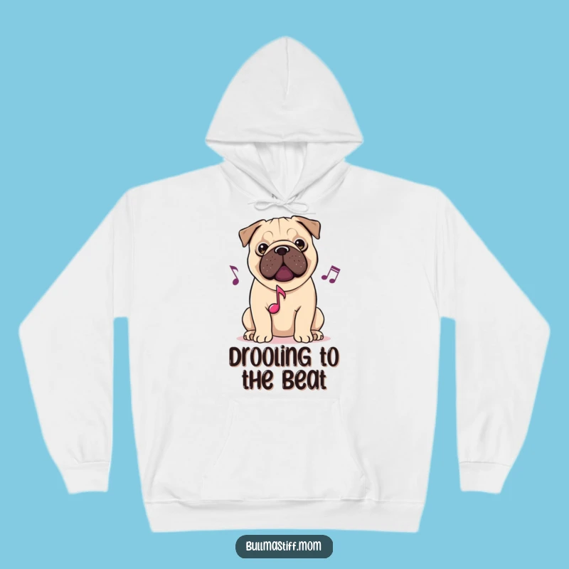 Funny Musical Bullmastiff Dog Hoodie: Cozy Up to the Rhythm!