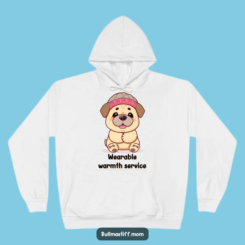 Funny Bullmastiff Hoodie: Cozy Hat Hugs, Warm & Cheerful Dog Lover Gift