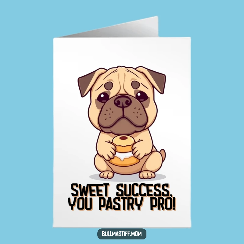 Free Printable Bullmastiff Congrats Card: Sweet Victory Downloadable for Any Occasion
