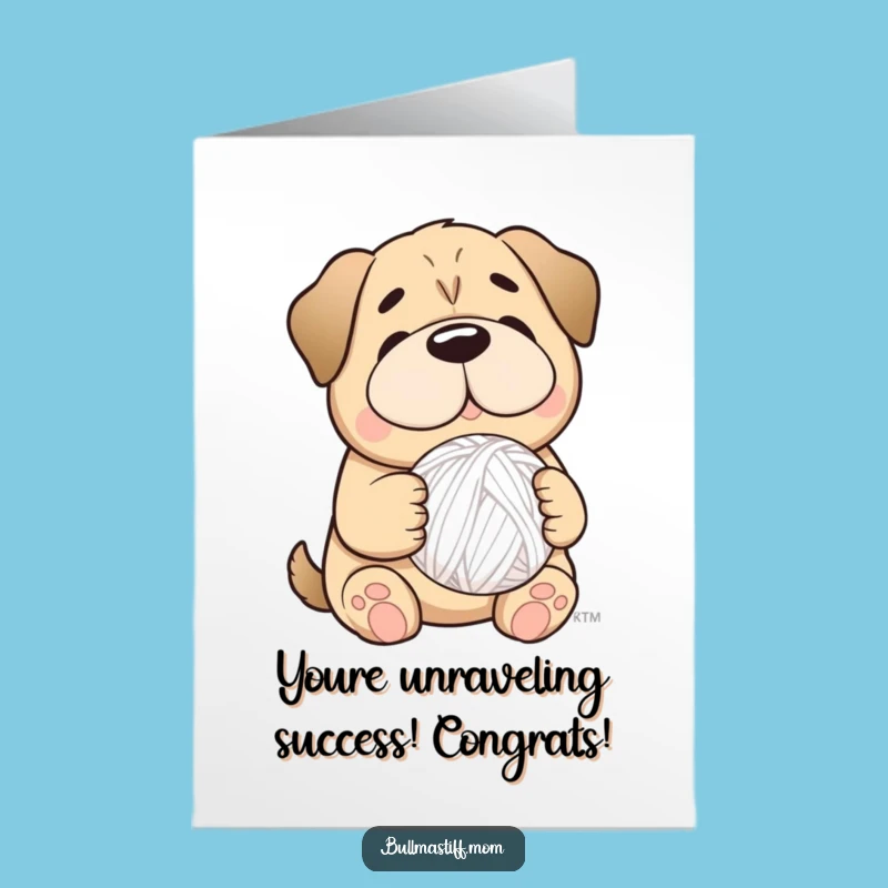 Free Printable Sweet Bulldog Congrats Card - Heartwarming Downloadable Gift