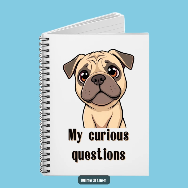 Capture Your Questions: Funny Bullmastiff Head Tilt Notebook for Ideas