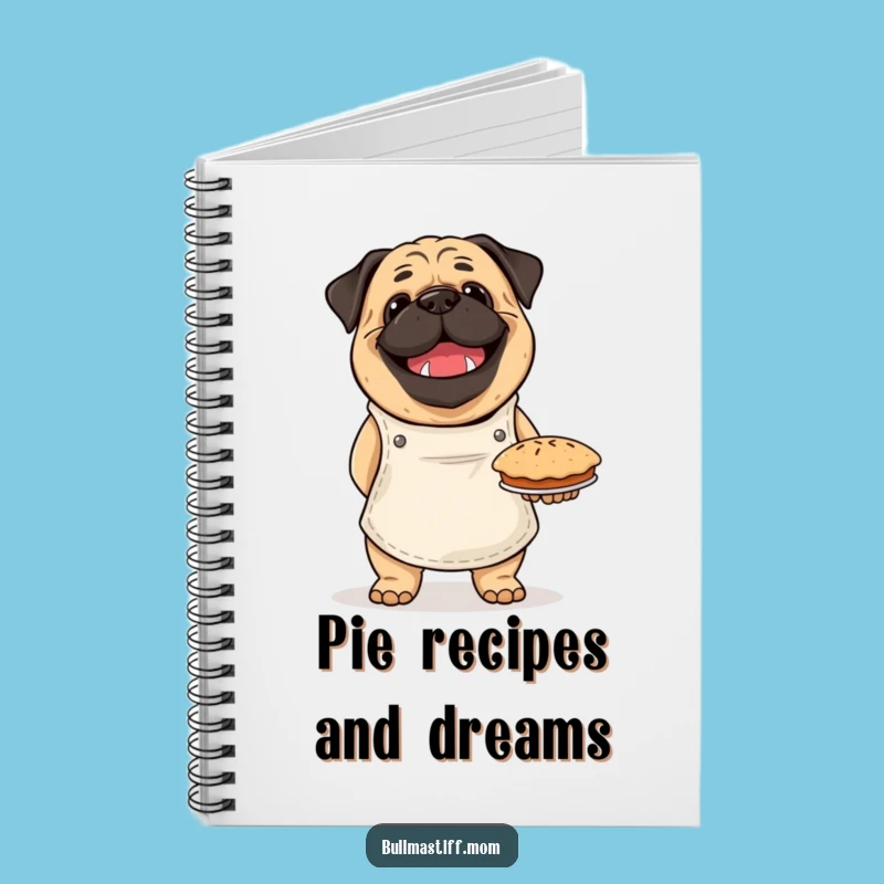 Funny Bullmastiff Baker Notebook: Pie Proud, Hilarious Journal for Bakers