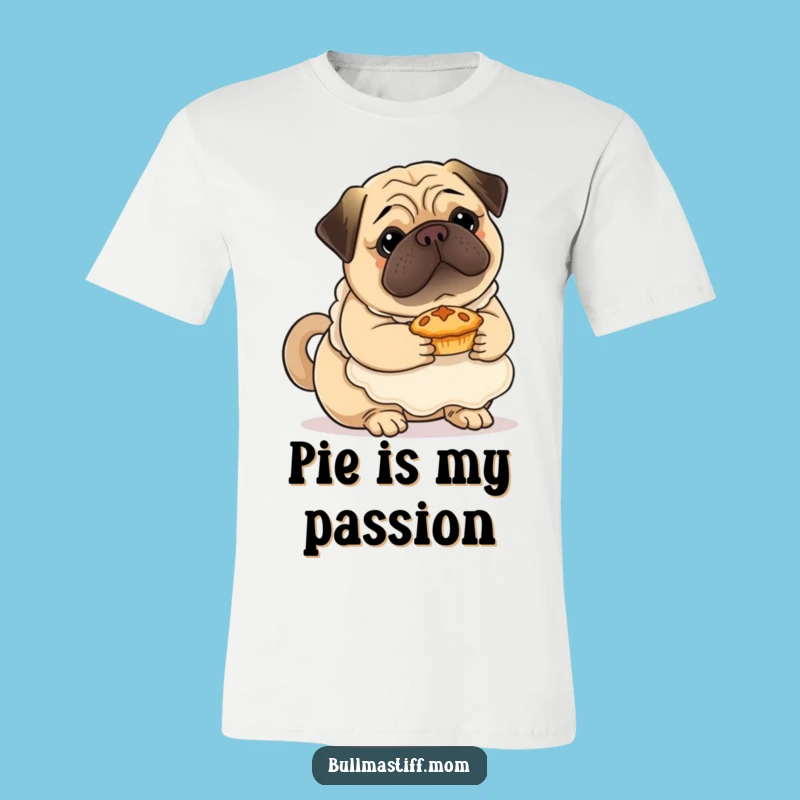 Funny Bullmastiff Baker Tee: Cute Apron Dog Shirt for Pastry Lovers