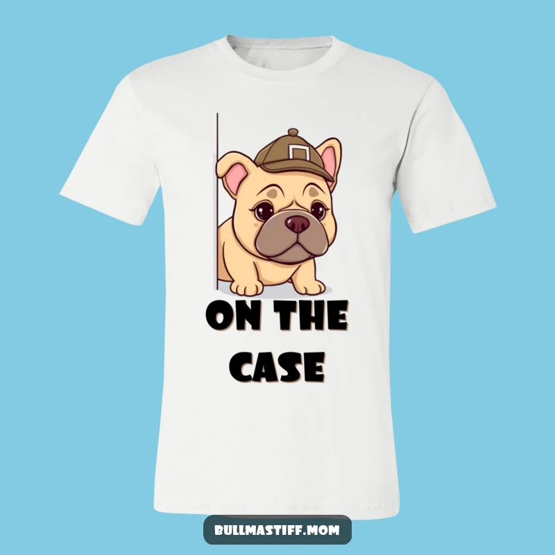 Funny Bullmastiff Detective T-Shirt - Hilarious Dog Lover Tee for Mystery Fans