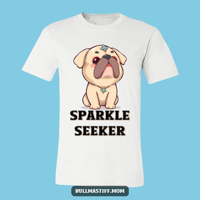 Funny Kawaii Bullmastiff Brooch Tee: Cute Dog Apparel and Funny Gift