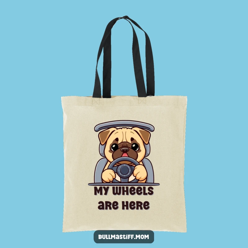 Funny Bullmastiff Tote Bag: Carry Laughs with this Dog Driving Accessory